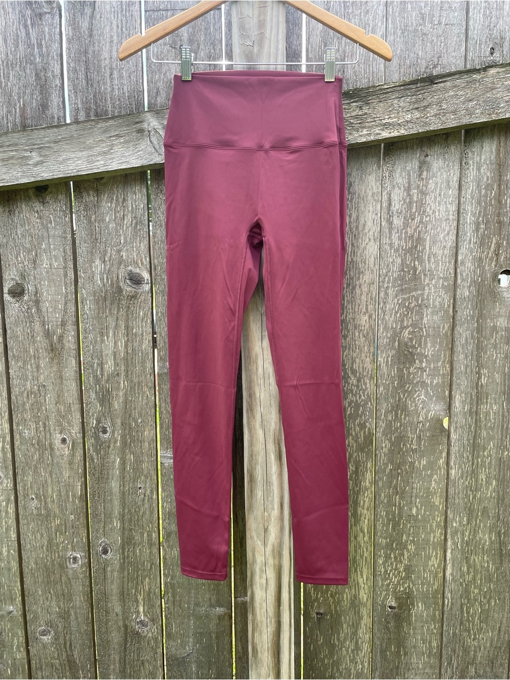 lululemon athletica High-Waist Leggings - Burgundy—Size 4